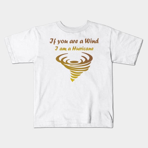 hurricane design Kids T-Shirt by nedjm